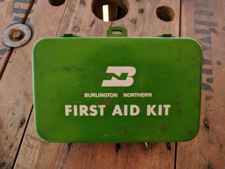 Vintage Burlington Northern First Aid Kid